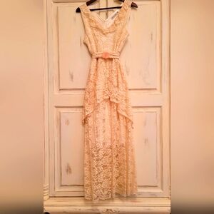 Lace Maxi dress Victorian.Victorian.